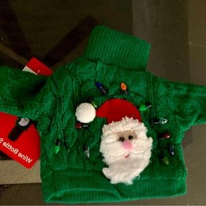 Wine bottle Xmas sweater